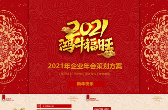 2021年鴻牛福旺企業(yè)年會活動策劃方案PPT