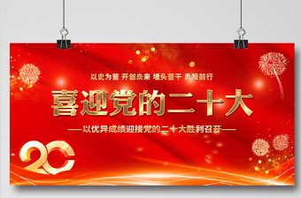 2022喜迎黨的二十大展板紅色喜慶以史為鑒開創(chuàng)未來埋頭苦干勇毅前行20大黨建背景設(shè)計模板