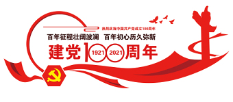 2021簡(jiǎn)約紅色慶祝建黨100周年七一建黨節(jié)文化墻模板