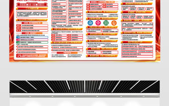 2022黨的二十大精神學習展板紅金光效戶外20大報告黨建宣傳教育展板宣傳欄模板