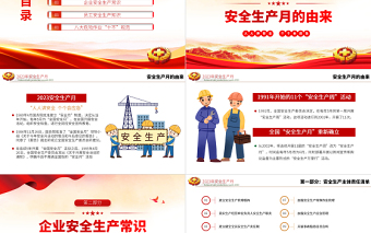 排查重大隱患開展應(yīng)急演練PPT清新卡通風(fēng)2023安全生產(chǎn)月宣傳安全教育課件模板