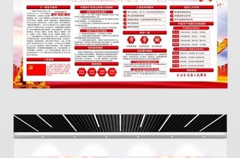 建黨100周年奮進(jìn)新征程書(shū)寫(xiě)新偉業(yè)七一建黨節(jié)宣傳欄模板