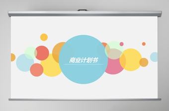 炫彩商業(yè)計劃書PPT模板