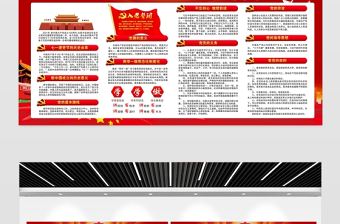 建黨100周年宣傳欄紅色大氣慶祝七一建黨節宣傳展板設計模板