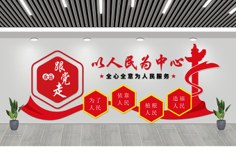 2021以人民為中心文化墻紅色簡潔一切為了人民造福人民黨建宣傳文化墻設(shè)計(jì)