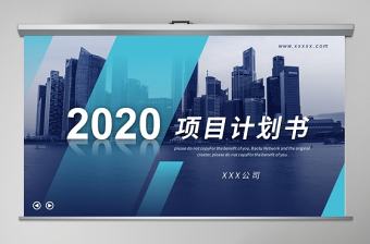 2020商務(wù)風(fēng)項(xiàng)目計(jì)劃書PPT模板