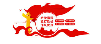 紅色四鐵過硬部隊文化墻軍營軍隊警營文化墻模板下載