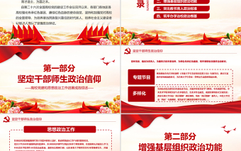 2021堅定政治信仰培育時代新人PPT高校黨建和思想政治工作進(jìn)展成效綜述黨課課件