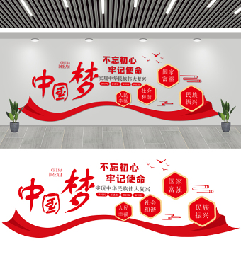 2021中國夢文化墻紅色人民幸福社會(huì)和諧國家富強(qiáng)民族振興黨建背景墻模板