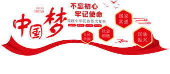 2021中國夢文化墻紅色人民幸福社會和諧國家富強民族振興黨建背景墻模板