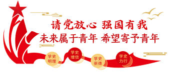 2021請黨放心強國有我文化墻雙色大氣未來屬于青年希望寄予青年黨建文化背景墻模板