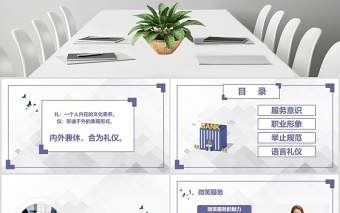 2020银行员工礼仪培训PPT模板