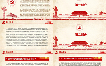 關(guān)于若干歷史問題的決議PPT紅色復(fù)古回望來路砥礪初心黨史百年決議系列黨課課件