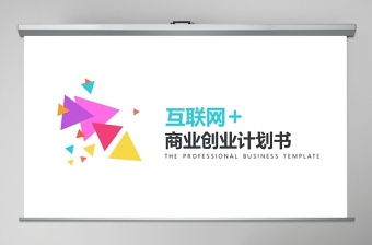 2020多彩互联网商业计划书PPT模板