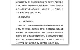 廉潔風險防控工作總結4