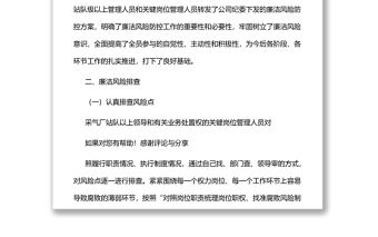 廉潔風險防控工作總結2