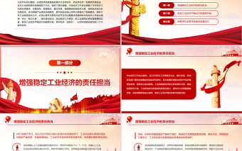 充分發(fā)揮工業(yè)的“壓艙石”作用PPT紅色精品筑牢經(jīng)濟(jì)壓艙石以優(yōu)異成績(jī)迎接黨的二十大勝利召開(kāi)專題黨課課件