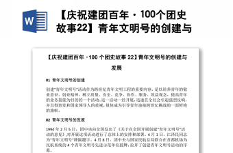 【慶祝建團百年·100個團史故事22】青年文明號的創(chuàng)建與發(fā)展
