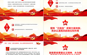 民兵政治教育教案PPT紅色精美繼承和發(fā)揚(yáng)民兵光榮傳統(tǒng)努力爭做合格民兵課件