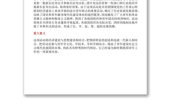 【慶祝建團(tuán)百年·100個(gè)團(tuán)史故事27】 爭當(dāng)新長征突擊手活動