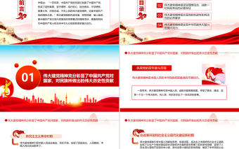 深刻認識偉大建黨精神的歷史意蘊和時代價值PPT紅色黨政風黨員干部學習教育專題黨課課件模板