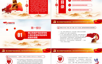 始終不渝堅(jiān)持黨的領(lǐng)導(dǎo)PPT紅色精品深入學(xué)習(xí)《決議》專題黨課課件模板