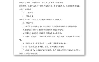 關(guān)于在全市開展違規(guī)吃喝問題專項整治的工作方案
