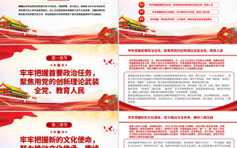 推動黨的創(chuàng)新理論“飛入尋常百姓家”PPT紅色黨政風(fēng)深入學(xué)習(xí)全國宣傳思想文化工作會議專題課件模板下載