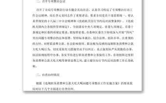 違規(guī)吃喝專項治理工作自查報告（一）