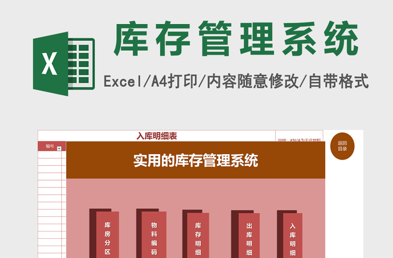 實用的庫存管理系統(tǒng)excel表格