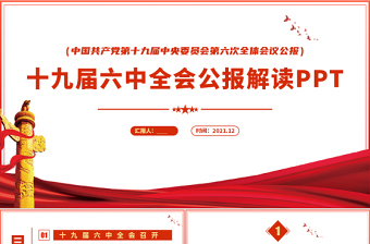 2021中共中央关于党的百年奋斗决议学习发言ppt