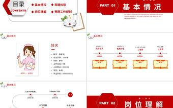 2022護(hù)士長競聘PPT紅色簡約卡通風(fēng)醫(yī)院護(hù)士長個人競聘簡歷課件模板
