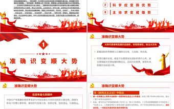 2021“審時度勢”鑄就中國共產黨百年輝煌PPT中國共產黨建黨100周年系列專題黨課課件學習模板