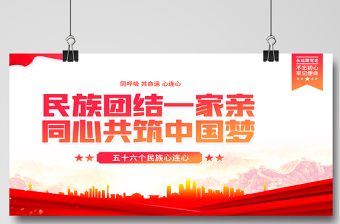 2021民族團(tuán)結(jié)展板紅色大氣民族團(tuán)結(jié)一家親同心共筑中國(guó)夢(mèng)鑄牢中華民族共同體意識(shí)黨建宣傳展板設(shè)計(jì)下載