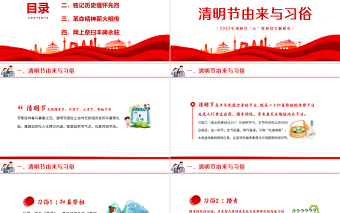 2022清明祭英烈PPT卡通中小學(xué)因祭先烈致敬英雄清明節(jié)主題班會課件模板