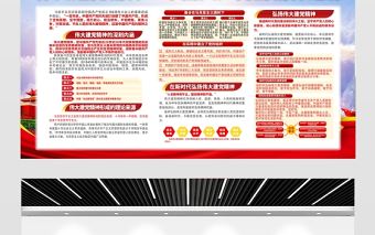 2021偉大建黨精神展板中國共產(chǎn)黨的精神之源宣傳模板