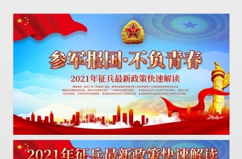 2021參軍報國不負(fù)青春展板慶祝中國人民解放軍建軍94周年八一建軍節(jié)征兵宣傳展板
