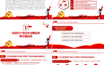 2021銘記光輝歷史傳承建黨精神PPT紅色簡潔學(xué)習(xí)七一重要講話精神黨建黨課模板