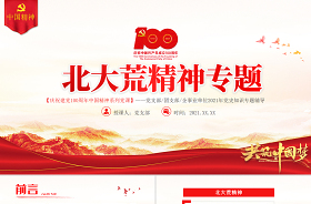 2021弘揚(yáng)北大荒精神團(tuán)課PPT