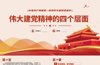 2021偉大建黨精神的四個(gè)層面PPT慶祝中國共產(chǎn)黨建黨一百周年專題黨課課件下載