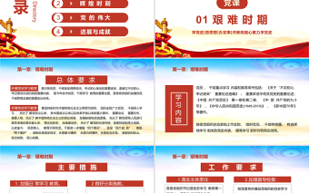 2021黨史故事PPT黨支部學(xué)黨史專題系列黨課課件模板