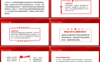 2021星星之火可以燎原PPT南昌成為人民軍隊軍旗升起的地方PPT模板