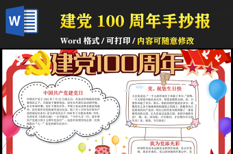 2021庆祝中国建党100周年手抄报中国现代科技