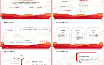 2021回顧百年黨史100個關鍵詞（終篇）PPT慶祝建黨100周年專題系列黨課課件模板