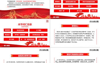 2021十八大以來(lái)黨員干部應(yīng)知應(yīng)會(huì)詞匯PPT政治建設(shè)篇第二課時(shí)專題系列黨課課件