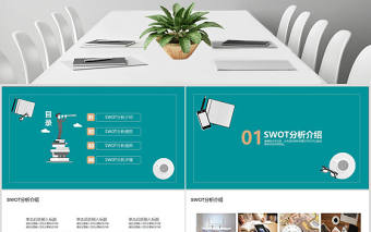 商務SWOT分析動態PPT