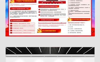 2021中國共產(chǎn)黨黨徽黨旗條例展板學習解讀黨徽黨旗條例知識宣傳欄設計模板下載