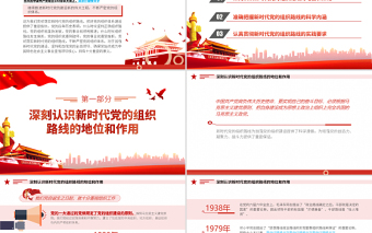 2021深刻認(rèn)識(shí)把握新時(shí)代黨的組織路線PPT紅色大氣黨的組織建設(shè)黨課課件下載