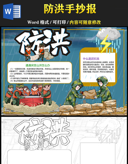2021防洪手抄報中小學生學習正能量專題手抄報小報