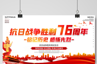 2021熱烈慶??谷諔?zhàn)爭勝利76周年宣傳展板紀(jì)念抗日勝利緬懷戰(zhàn)爭英雄宣傳設(shè)計(jì)模板下載